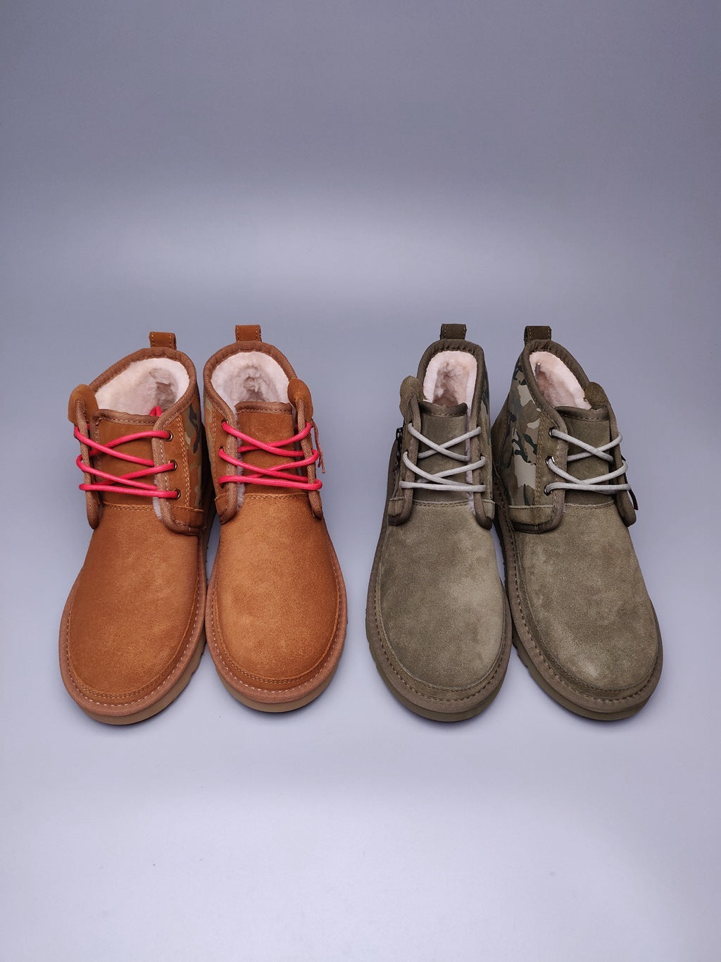 4193 Men’s Colorblock Camo Sneakers – Army Green (In Stock)