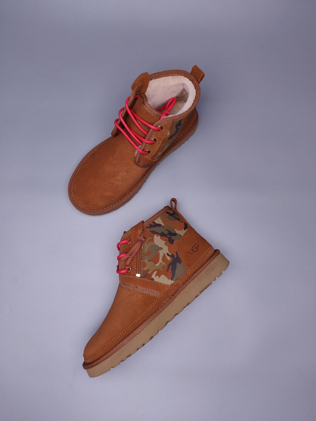 4193 Men’s Colorblock Camo Sneakers – Chestnut (In Stock)