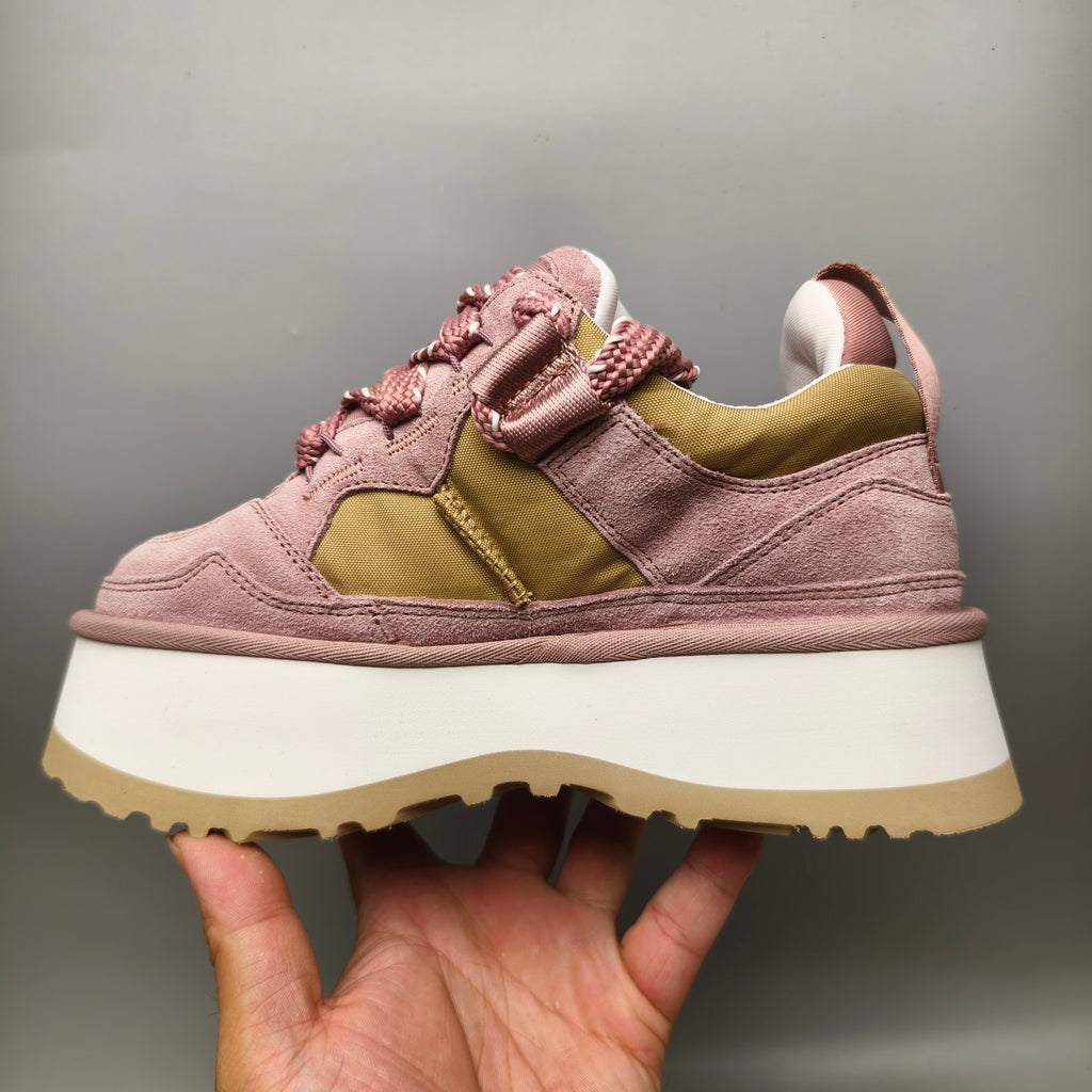 1541 Chunky Dad Sneakers – Pink Lace-Up Casual (In Stock)