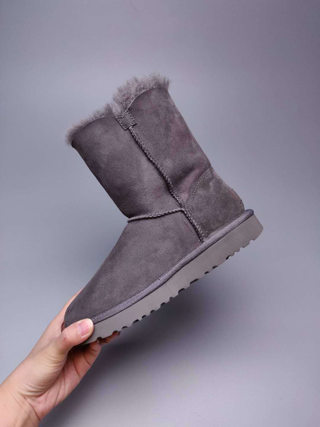 2480 Side Zip Mid-Calf Boots – Gray (In Stock)