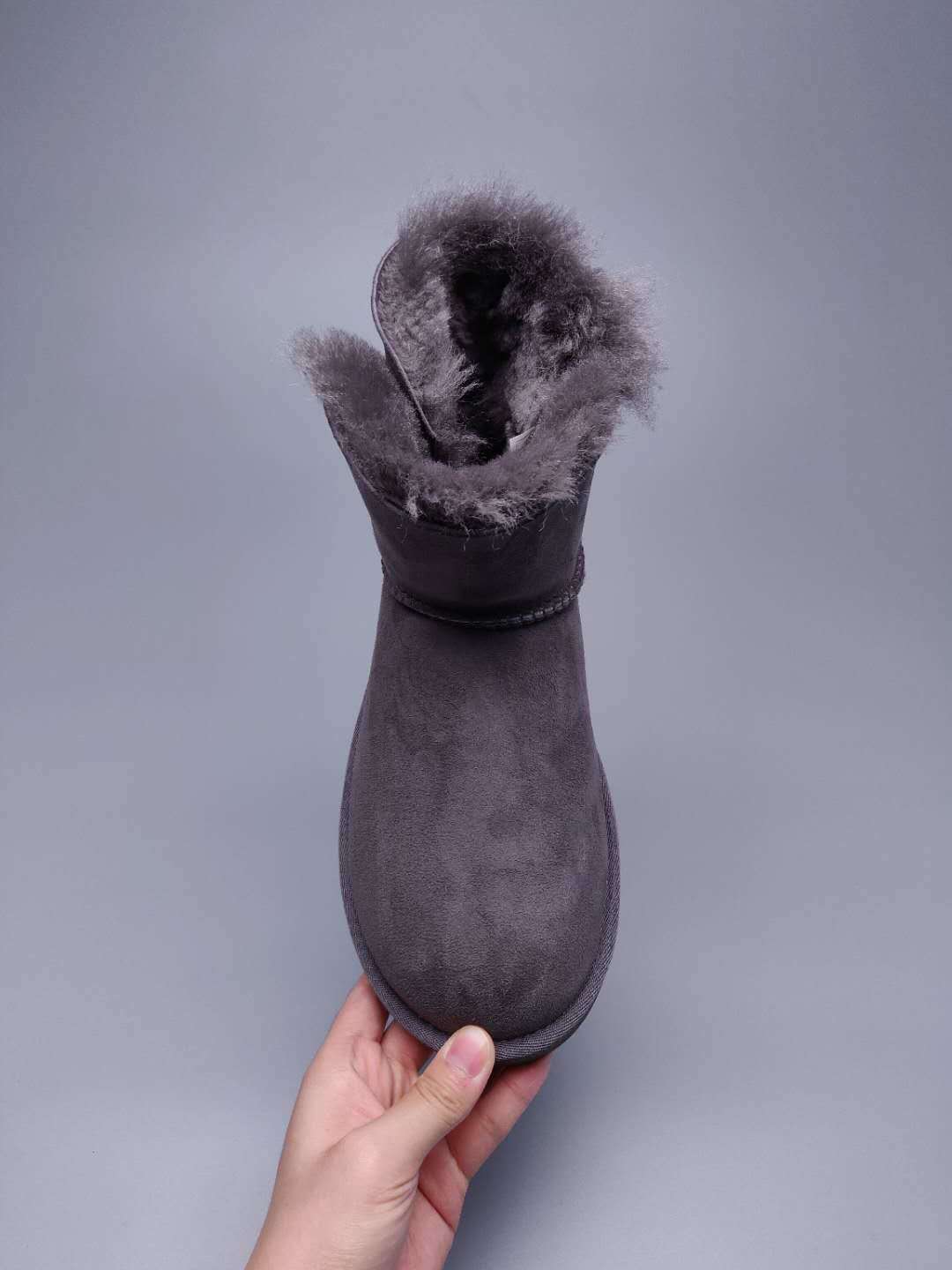 2481 Side Zip Ankle Boots – Gray (In Stock)