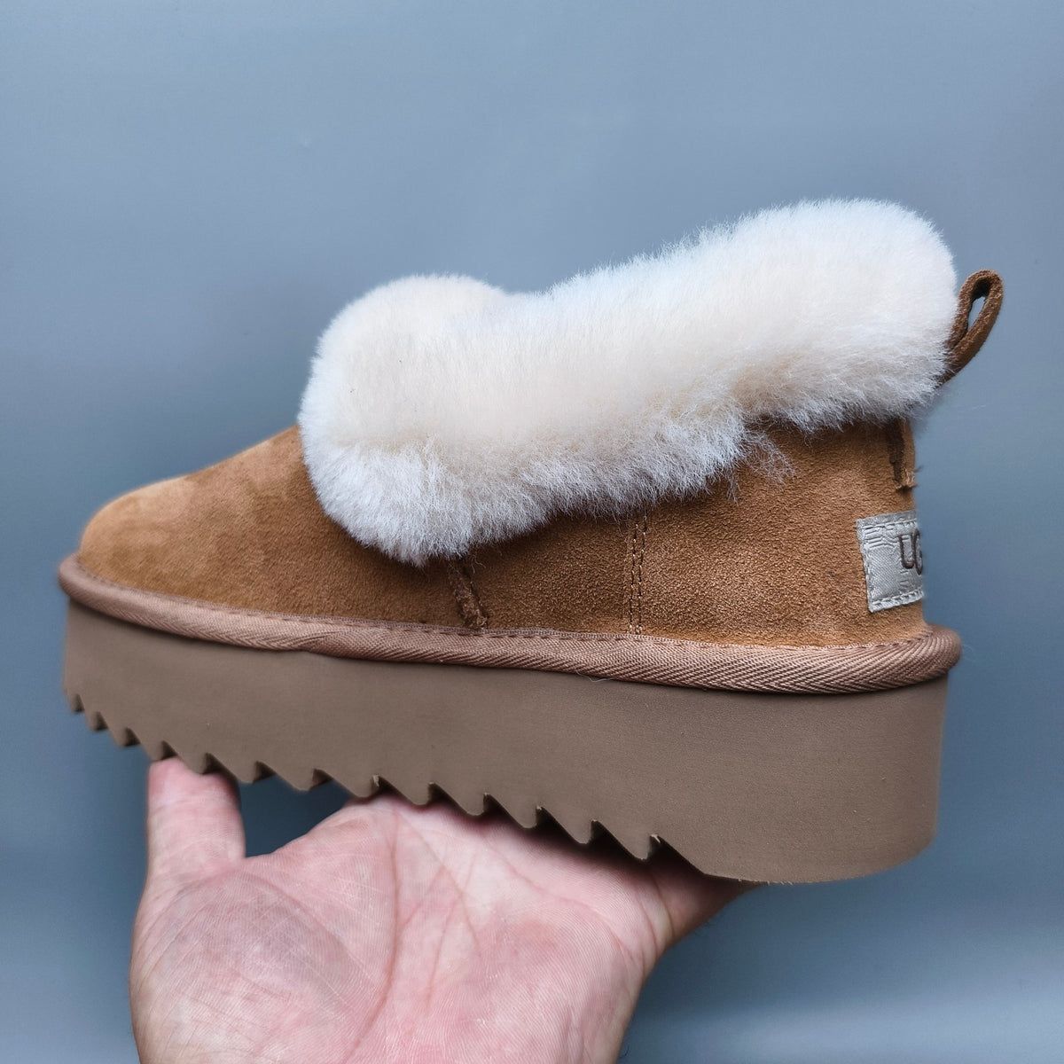 6733 Platform Casual Shoes – Chestnut (In Stock)