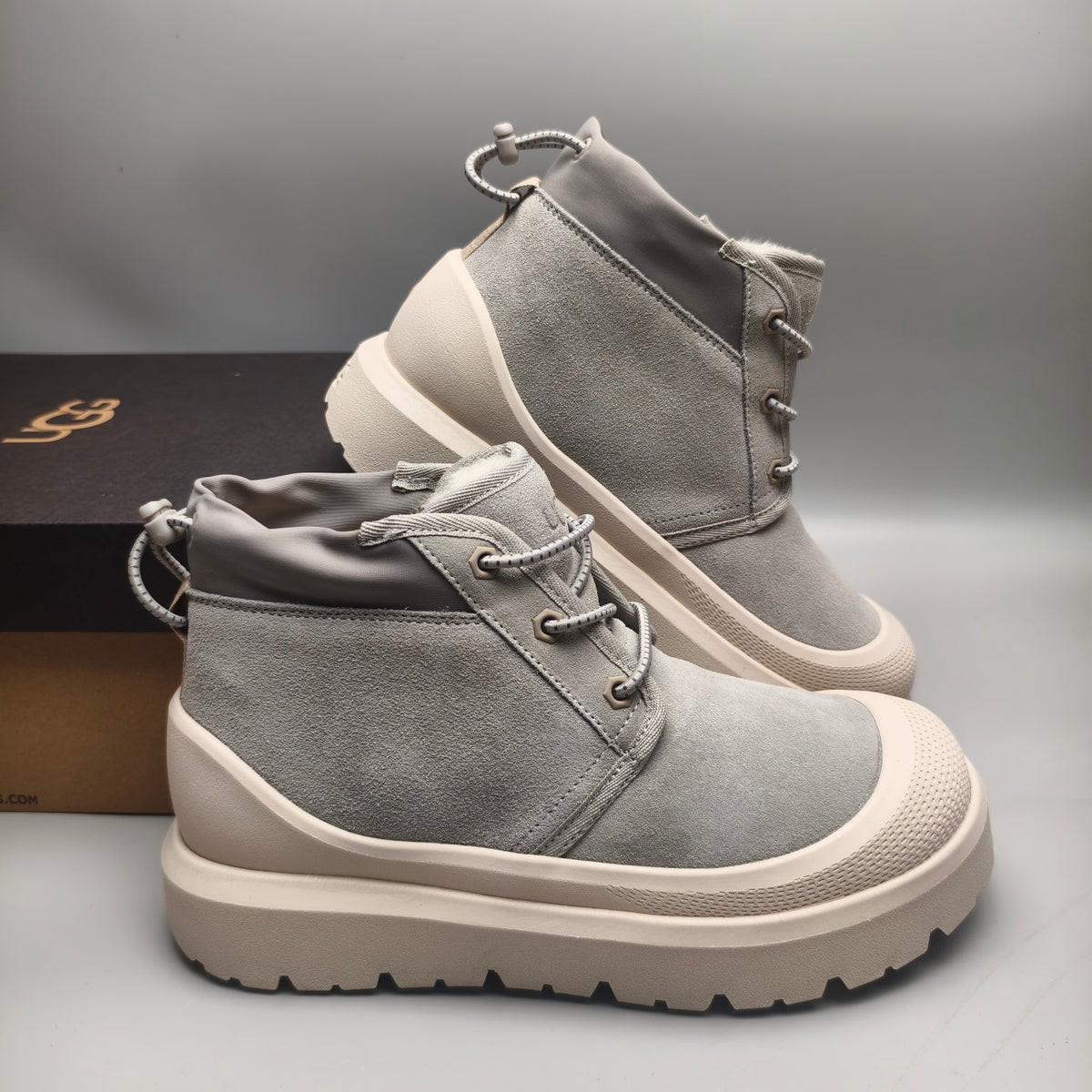 3991 High-Top Trendy Casual Sneakers – Light Gray (In Stock)