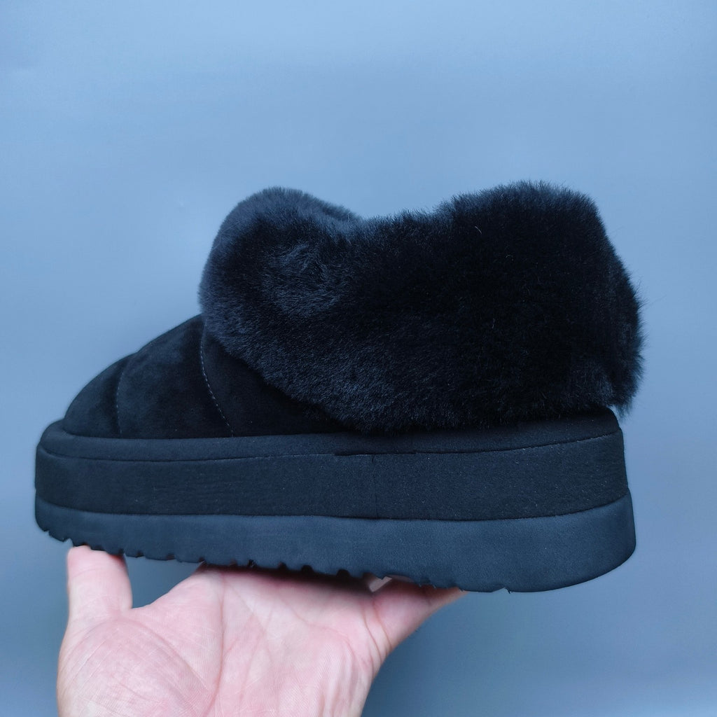 6390 Platform Slip-On Casual Shoes – Black (In Stock)