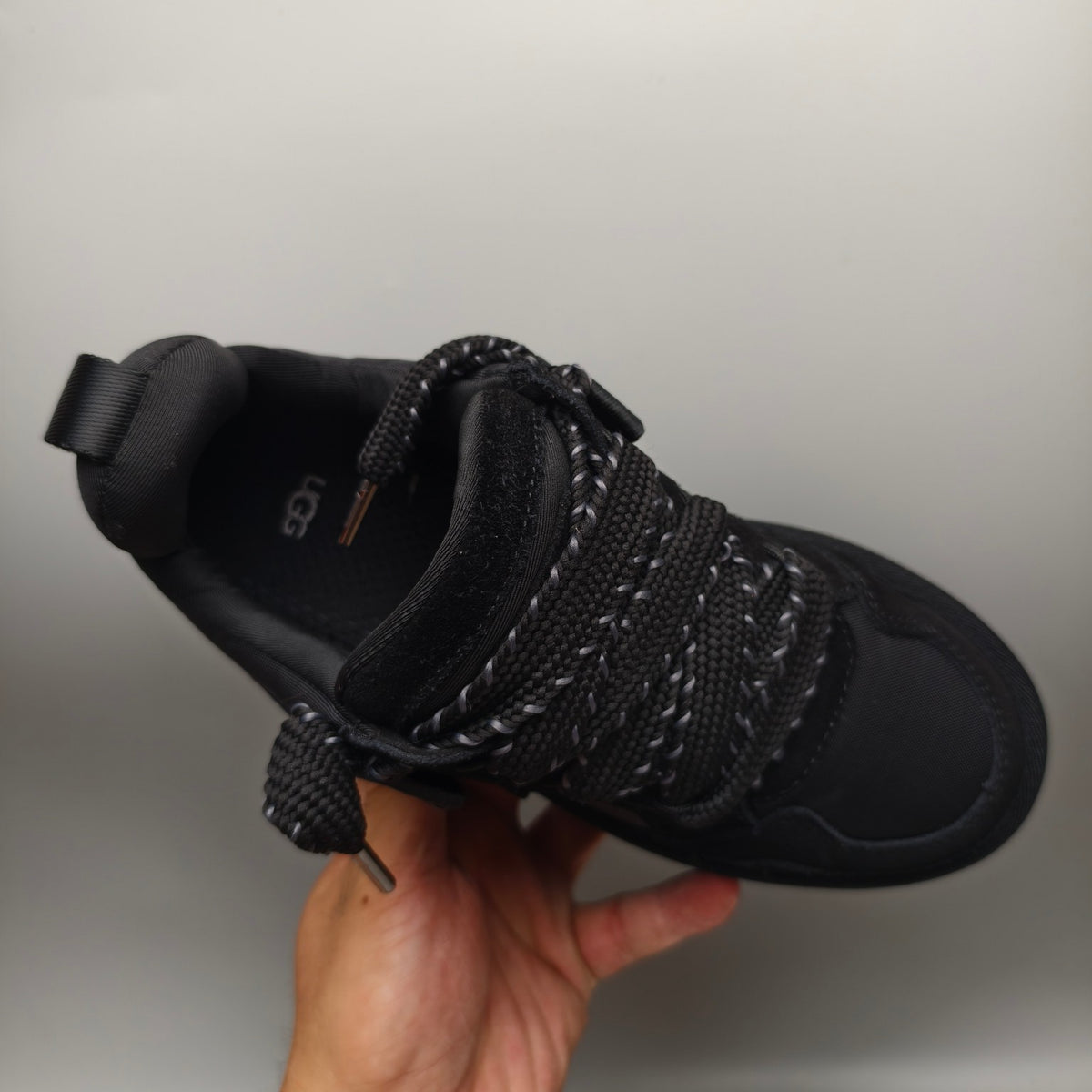1541 Chunky Dad Sneakers – Black Lace-Up Casual (In Stock)