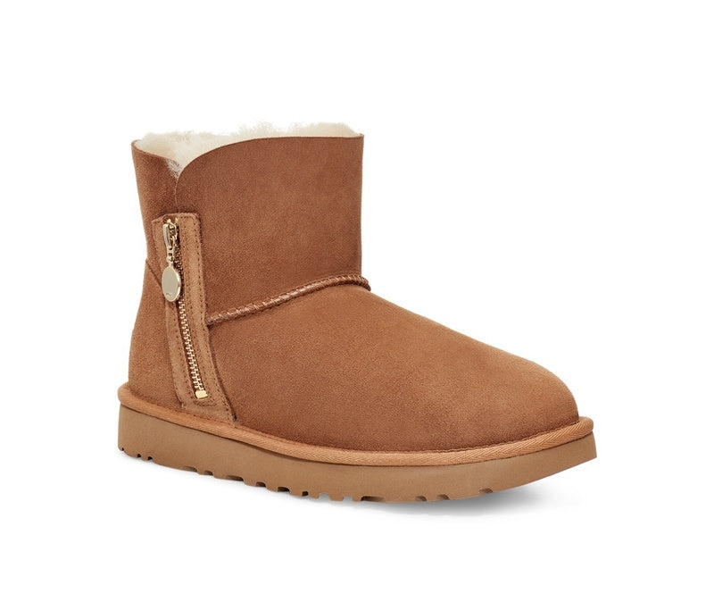 2481 Side Zip Ankle Boots – Chestnut (In Stock)