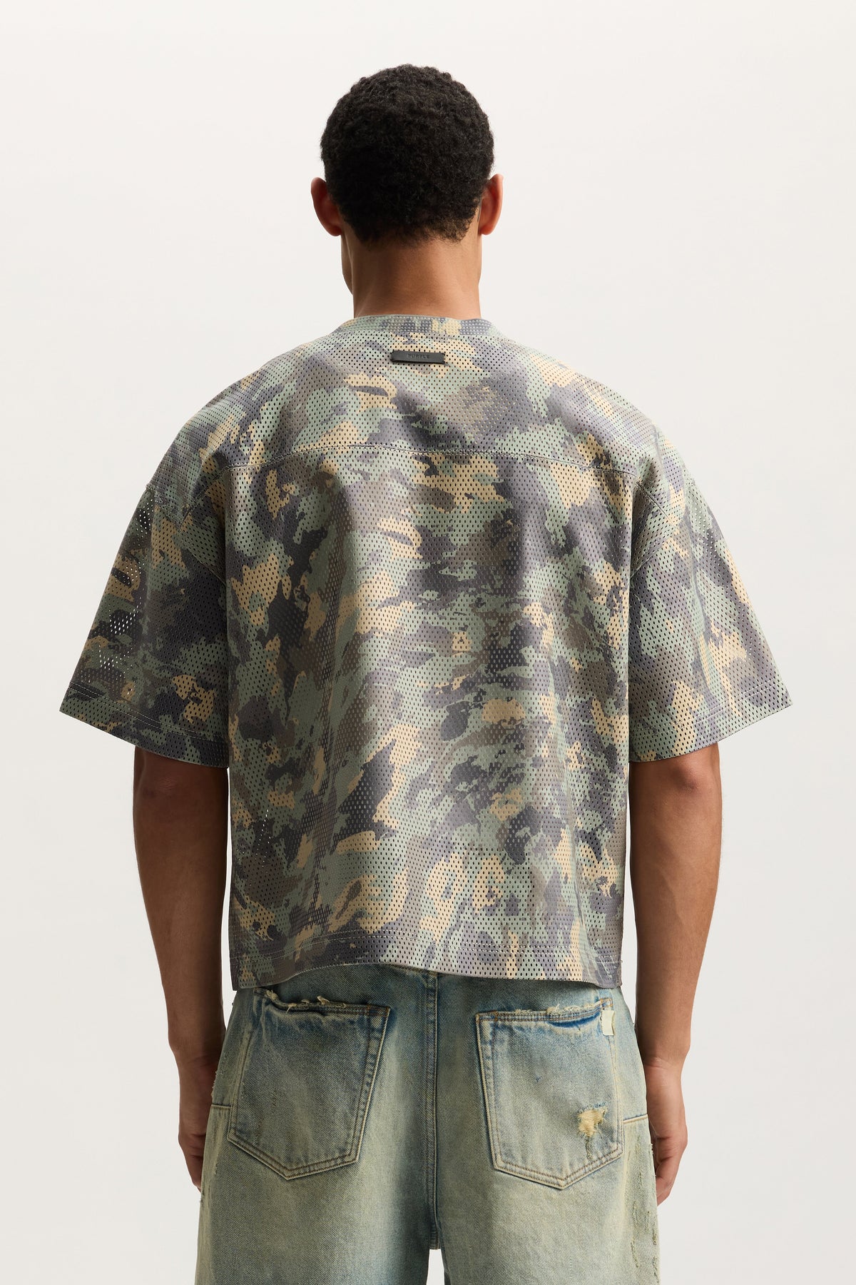 Painted Camo Leather Tee