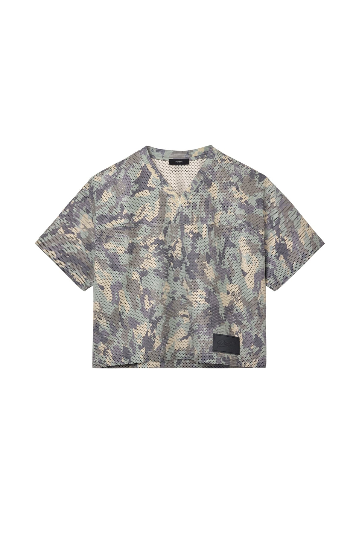 Painted Camo Leather Tee