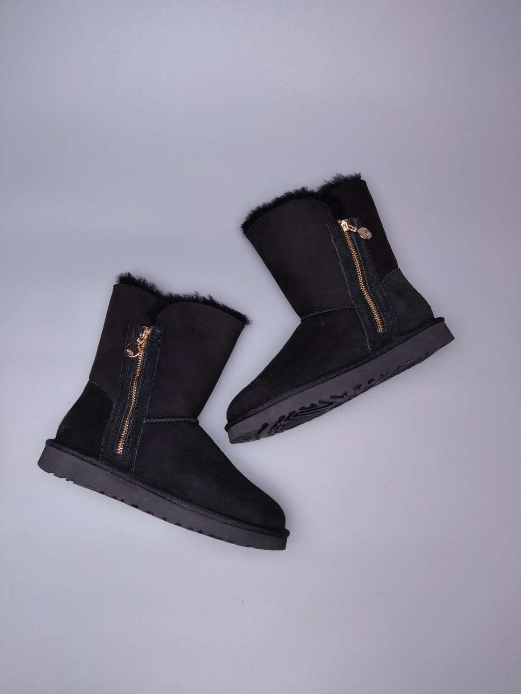 2480 Side Zip Mid-Calf Boots – Black (In Stock)