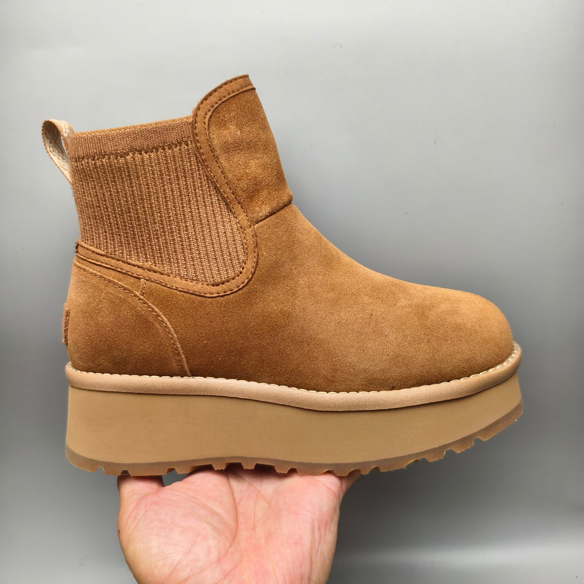 3258 5cm Platform Fashion Casual Shoes – Chestnut (In Stock)