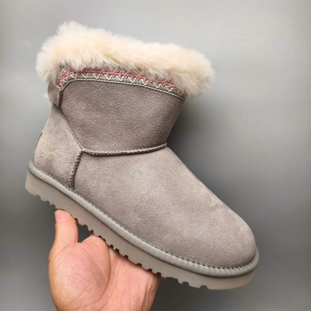 4517 Ethnic Back Strap Casual Shoes – Gray (In Stock)