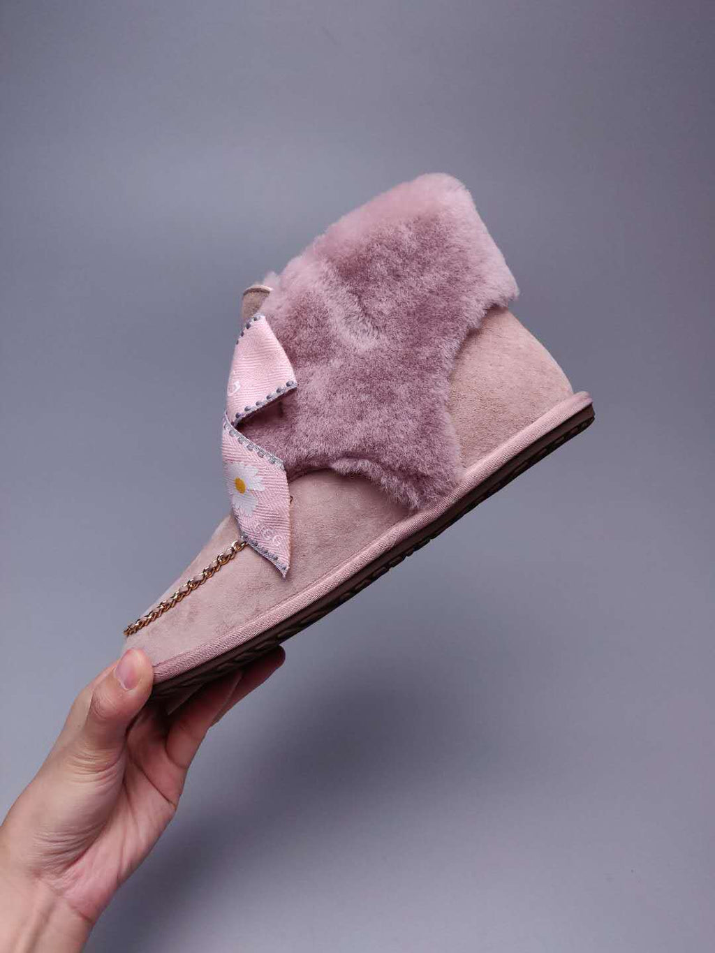 7888 Daisy Chain Ribbon Boots – Dusk Pink (In Stock)