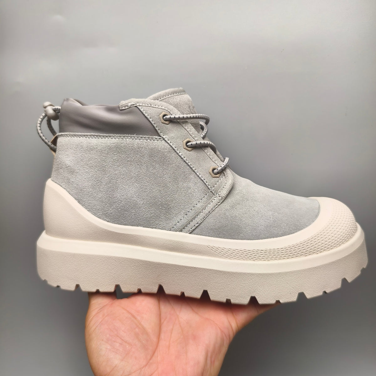 3991 High-Top Trendy Casual Sneakers – Light Gray (In Stock)