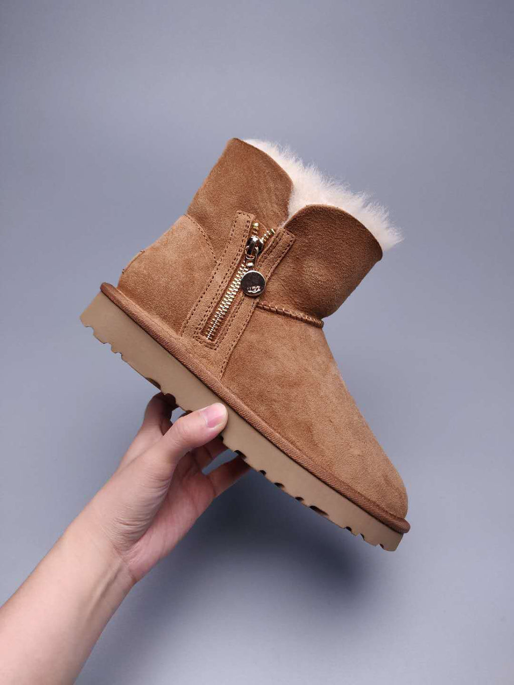 2481 Side Zip Ankle Boots – Chestnut (In Stock)