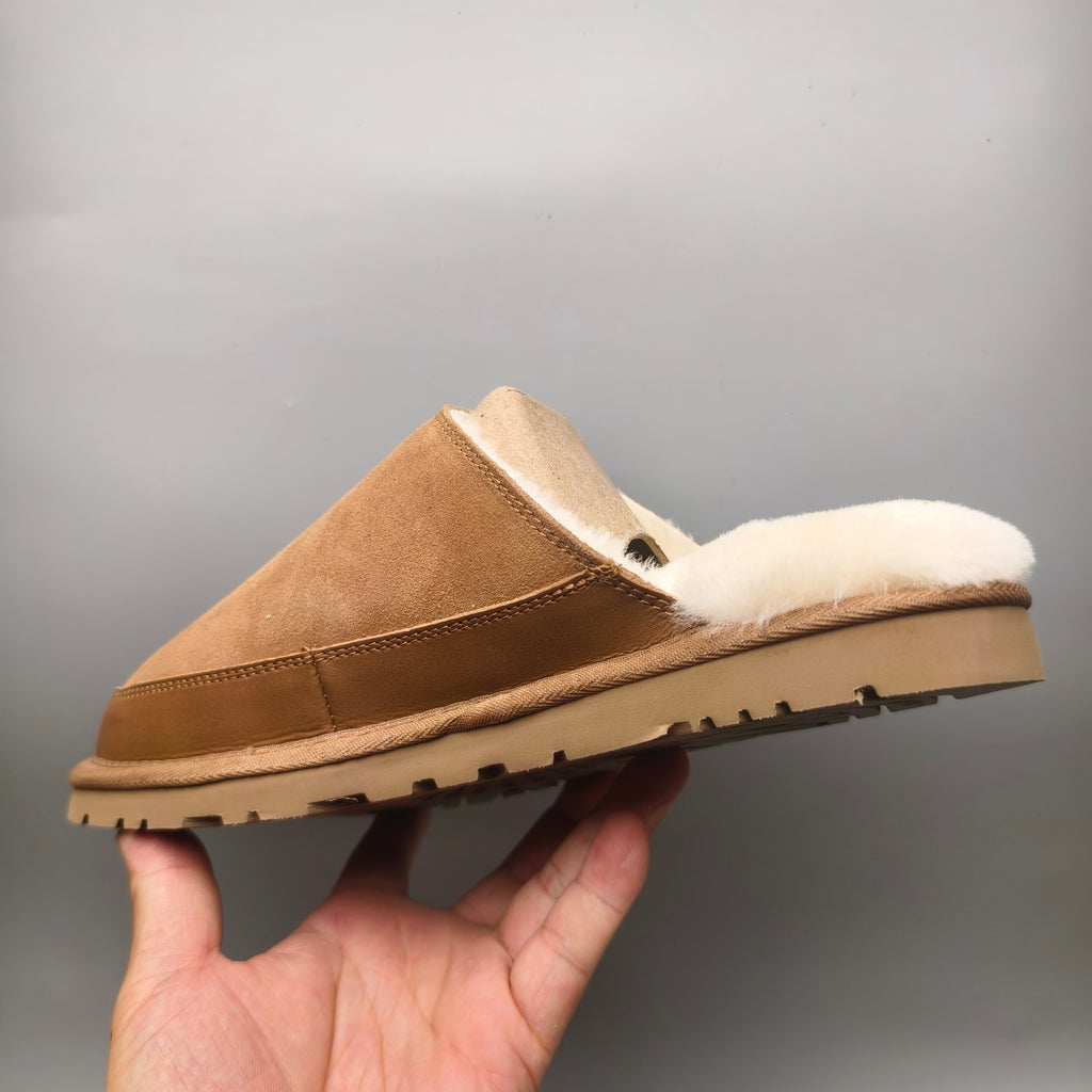 4585 Ultra-Light Casual Fuzz Men’s Slippers – Chestnut (In Stock)