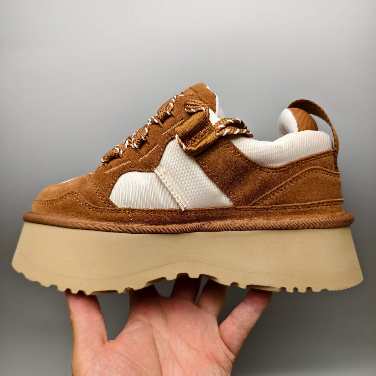 1541 Chunky Dad Sneakers – Chestnut Lace-Up Casual (In Stock)