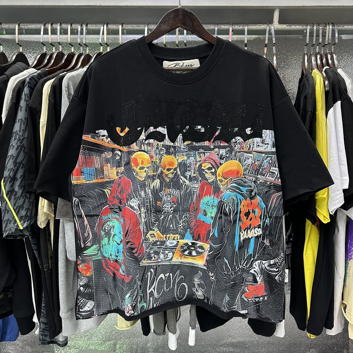 BKYS Revival Skull DJ Tour Graphic T-Shirt