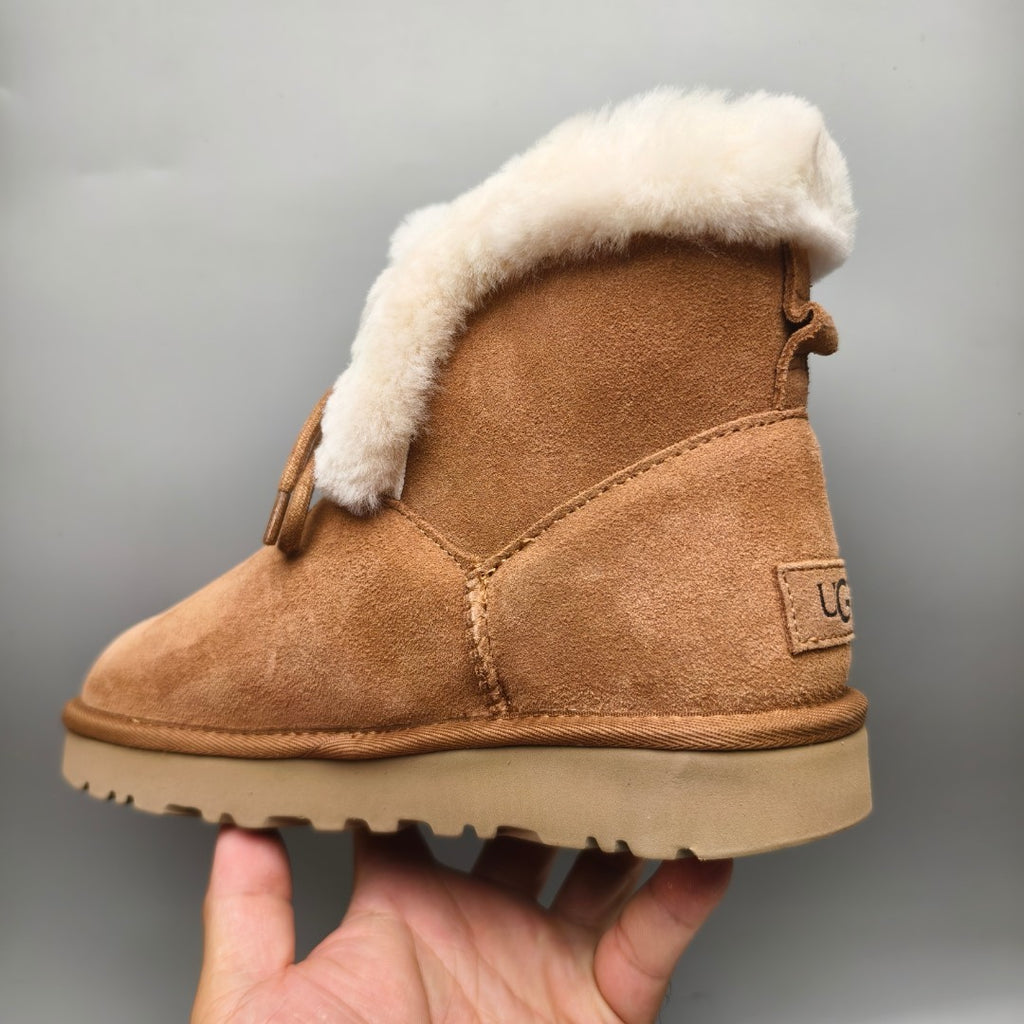 4576 Mid-Top Lace-Up Casual Sneakers – Chestnut (In Stock)