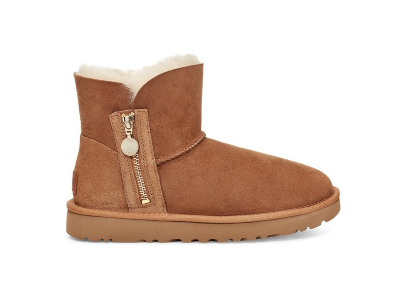 2481 Side Zip Ankle Boots – Chestnut (In Stock)