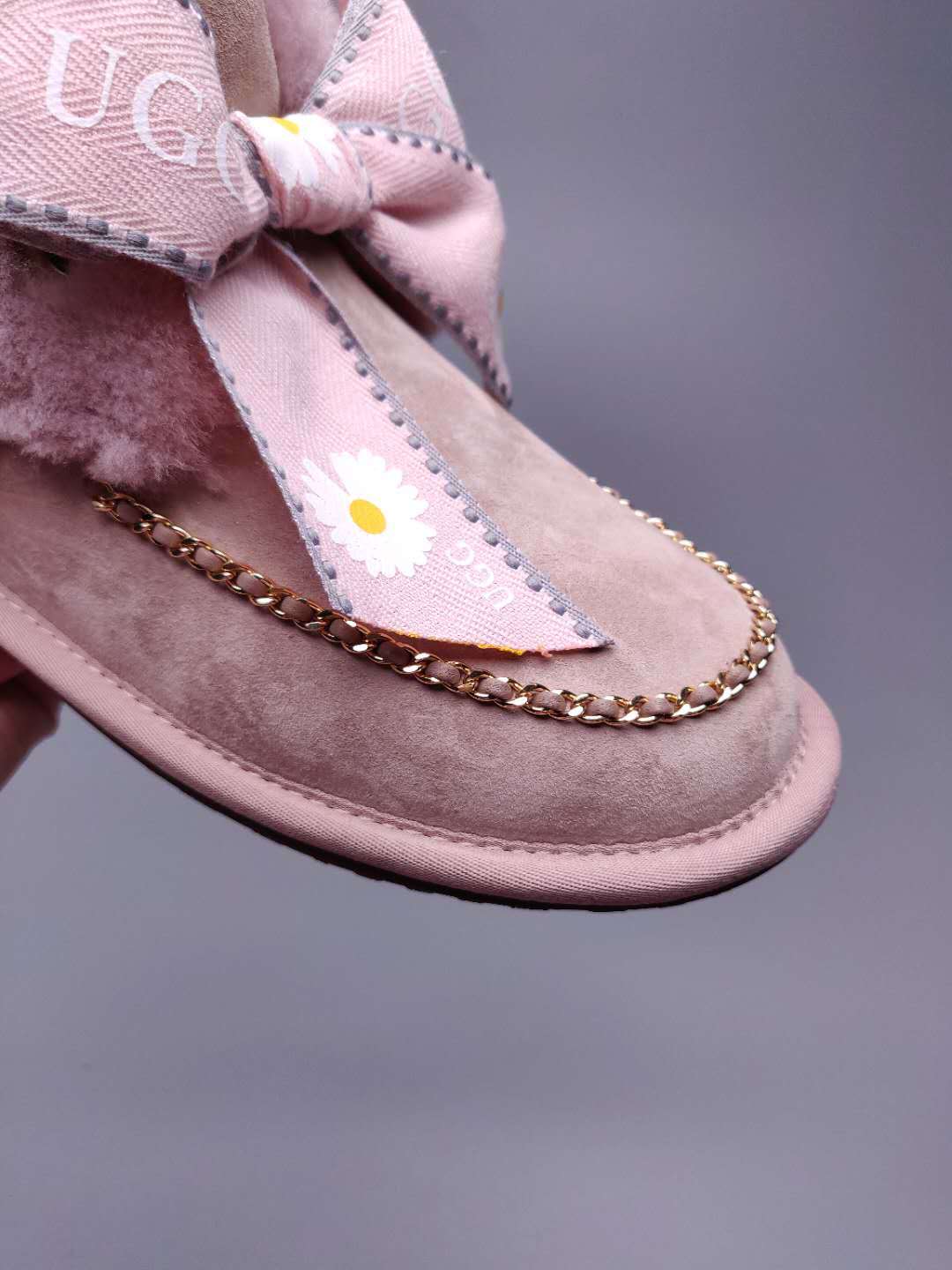 7888 Daisy Chain Ribbon Boots – Dusk Pink (In Stock)