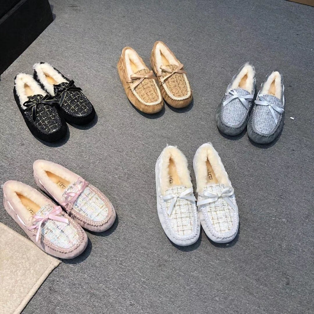 5623 Chanel-Style Driving Loafers – Chestnut (New Arrival)