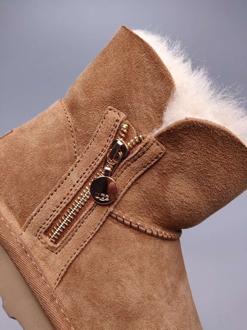 2481 Side Zip Ankle Boots – Chestnut (In Stock)