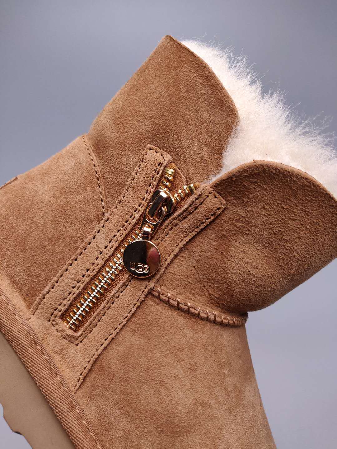 2481 Side Zip Ankle Boots – Chestnut (In Stock)
