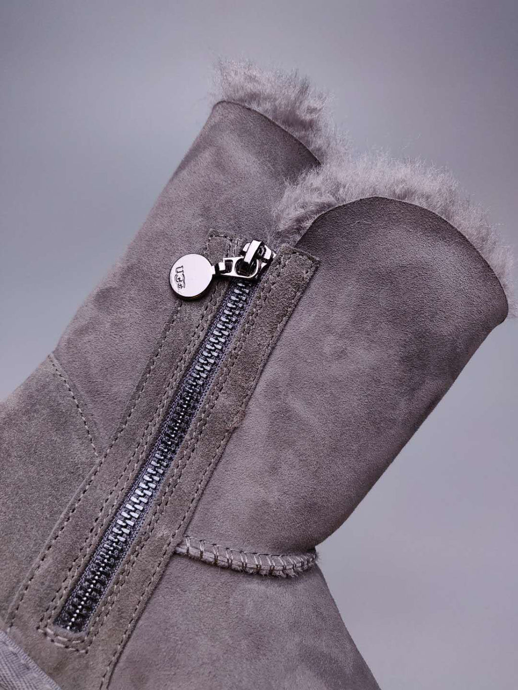 2480 Side Zip Mid-Calf Boots – Gray (In Stock)