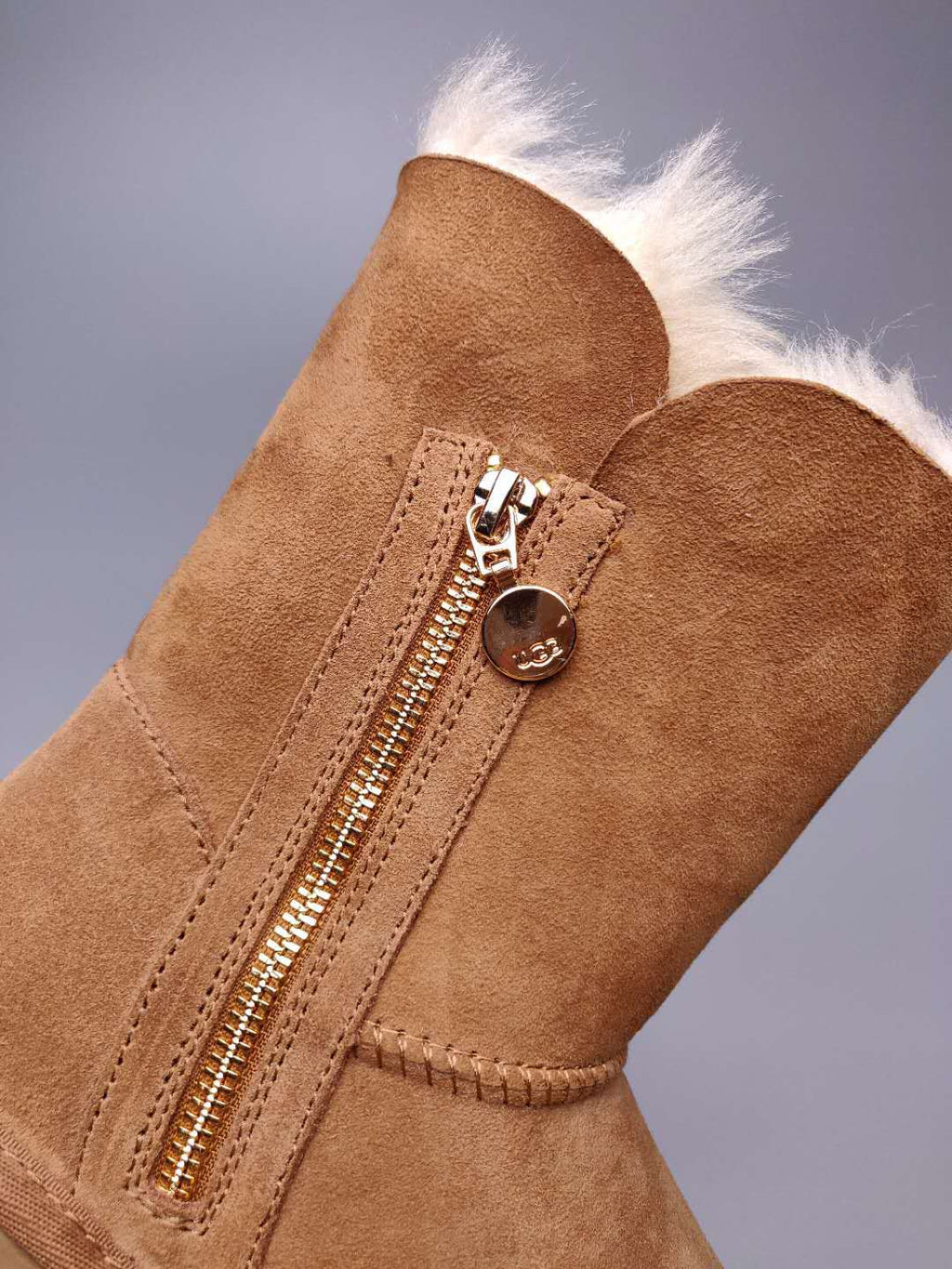 2480 Side Zip Mid-Calf Boots – Chestnut (In Stock)