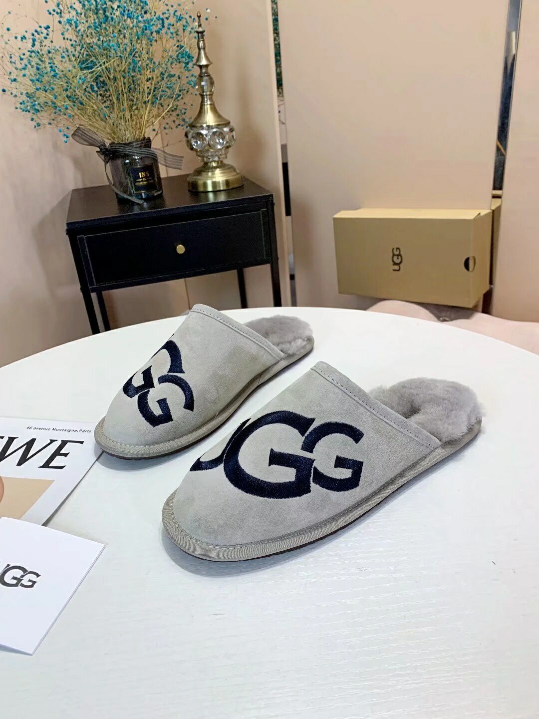 2593 G-Style Indoor Slippers – Gray (In Stock)