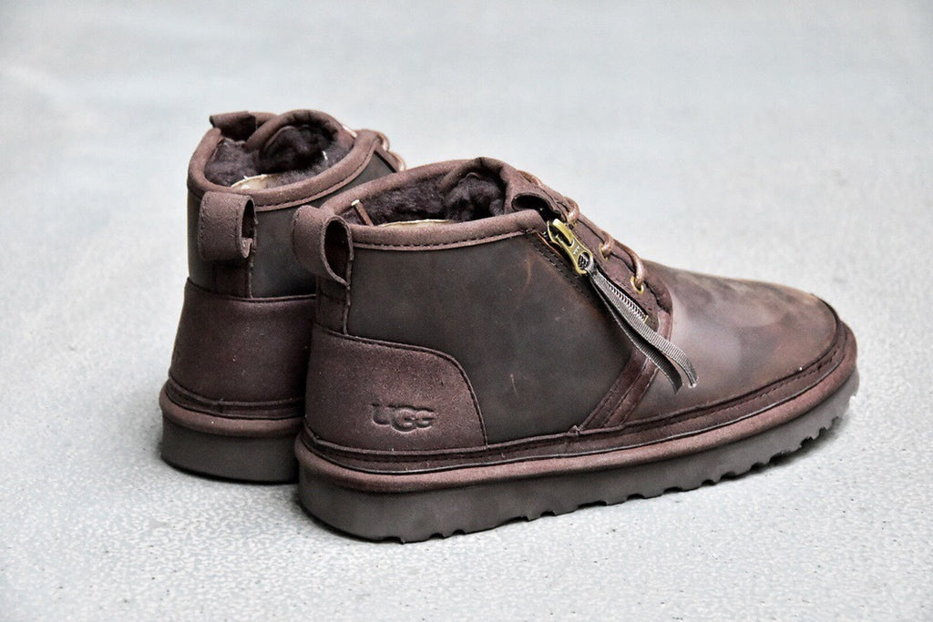 3883 Crazy Horse Leather Zipper Men’s Boots (New Arrival)