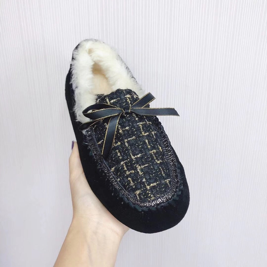 5623 Chanel-Style Driving Loafers – Black (New Arrival)