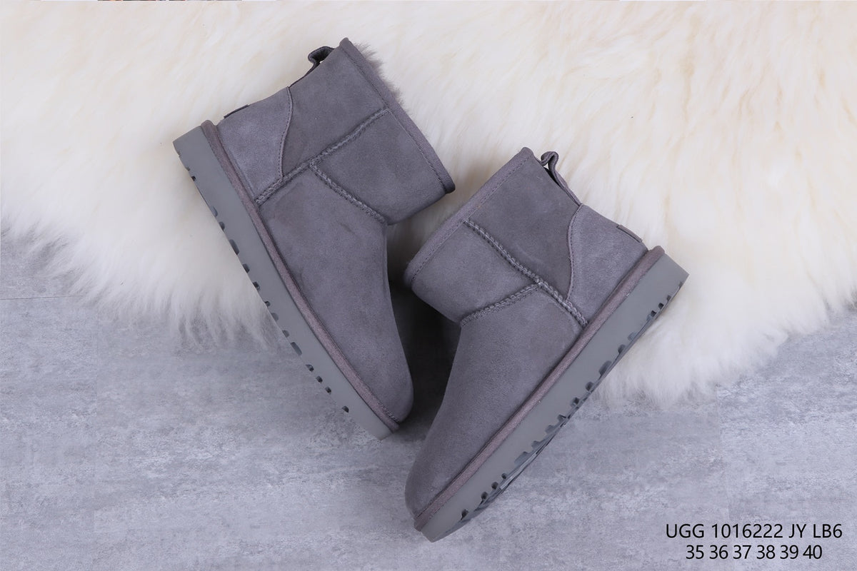 6222 Classic Mini II Short Boots – Gray (In Stock)