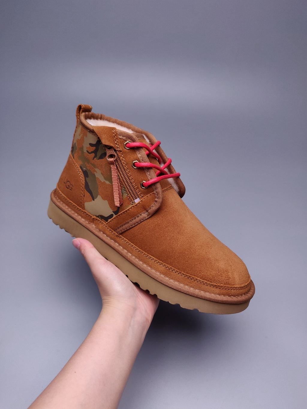 4193 Men’s Colorblock Camo Sneakers – Chestnut (In Stock)