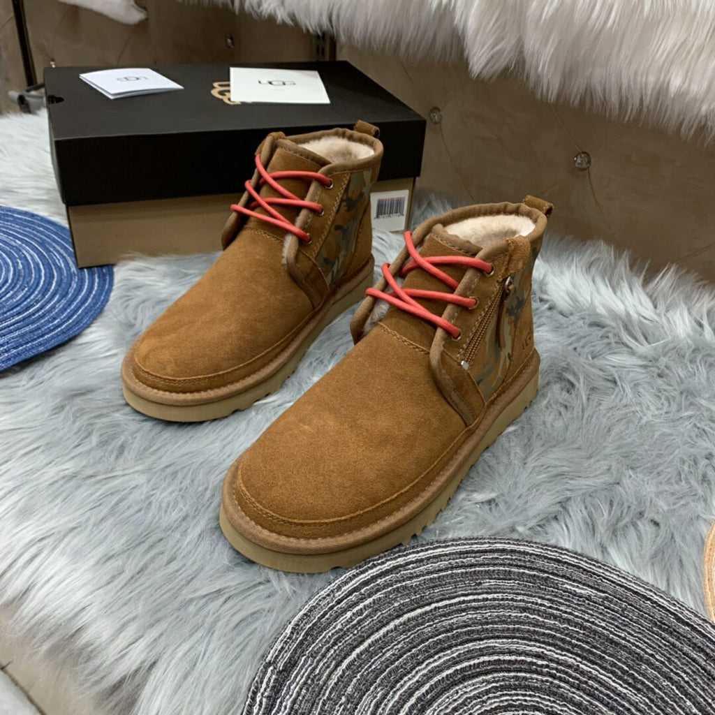 4193 Men’s Colorblock Camo Sneakers – Chestnut (In Stock)