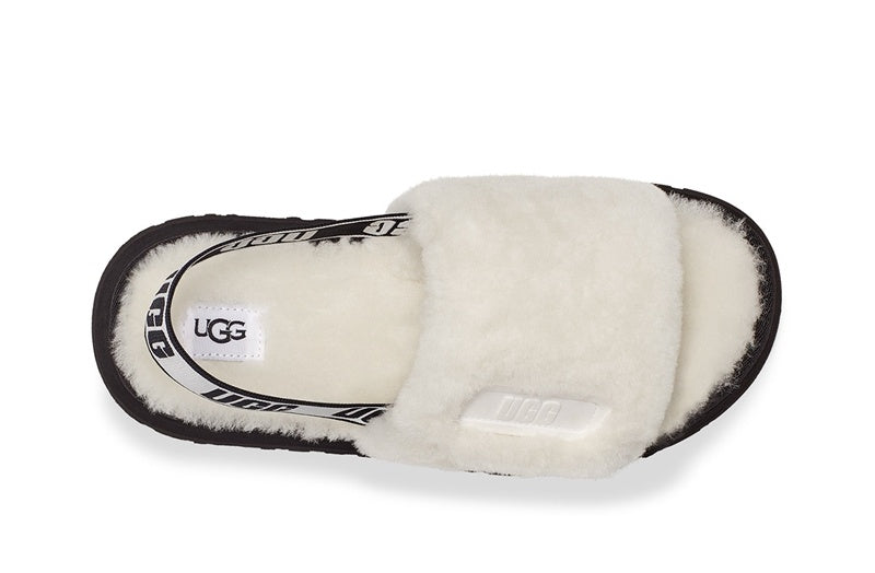2258 Disco Fuzz Sandals – White (In Stock)