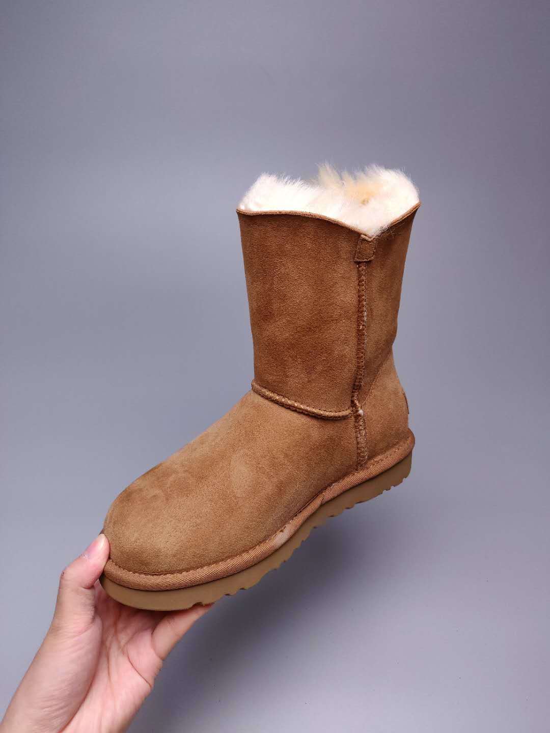 2480 Side Zip Mid-Calf Boots – Chestnut (In Stock)