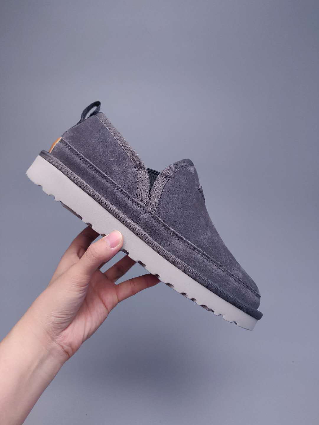 3455 Men’s Slip-On Low-Top Shoes – Gray (In Stock)