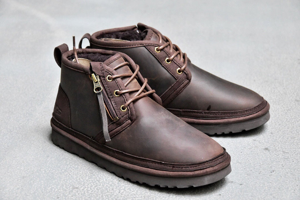 3883 Crazy Horse Leather Zipper Men’s Boots (New Arrival)