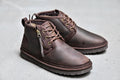 3883 Crazy Horse Leather Zipper Men’s Boots (New Arrival)