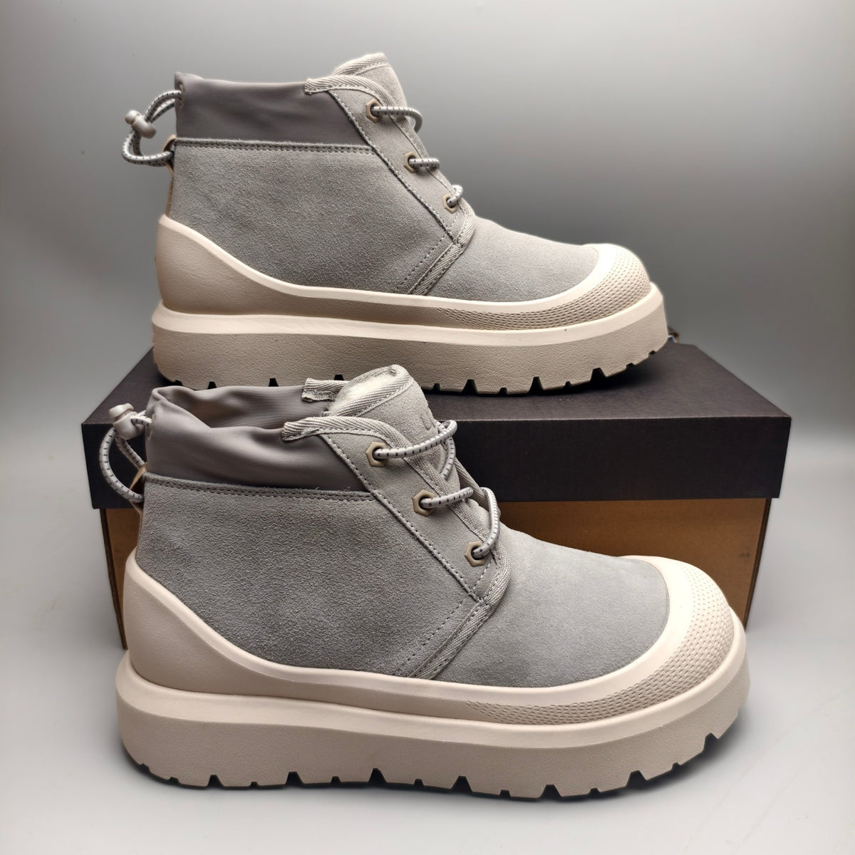 3991 High-Top Trendy Casual Sneakers – Light Gray (In Stock)