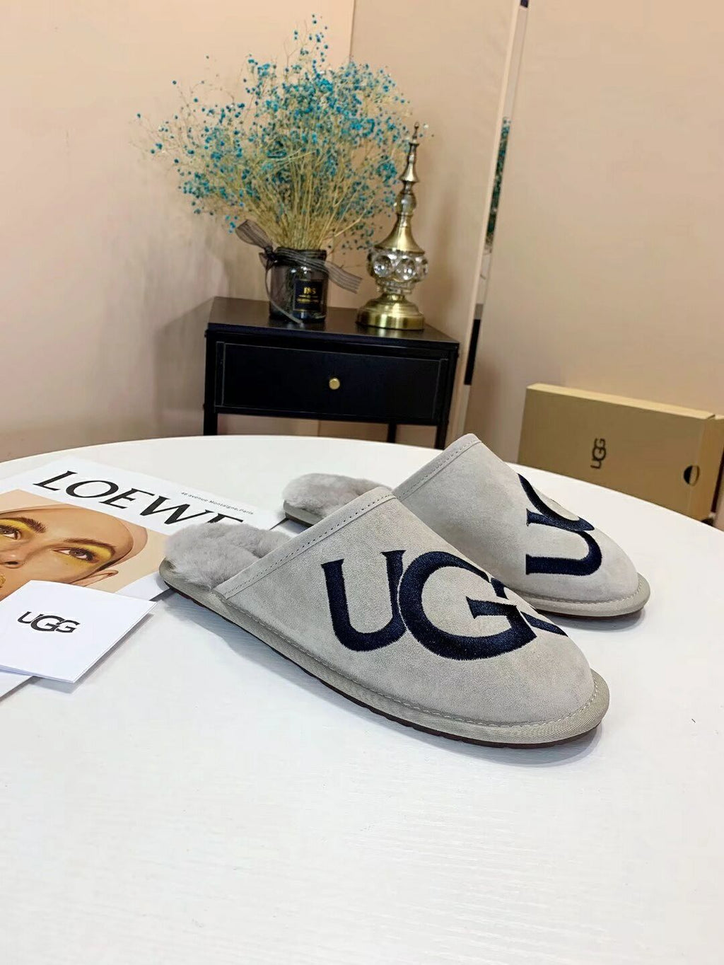 2593 G-Style Indoor Slippers – Gray (In Stock)