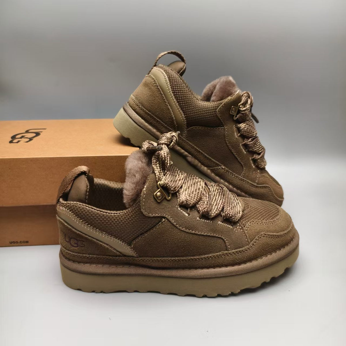 4032 Couples Mesh Sport Casual Sneakers – Walnut (In Stock)