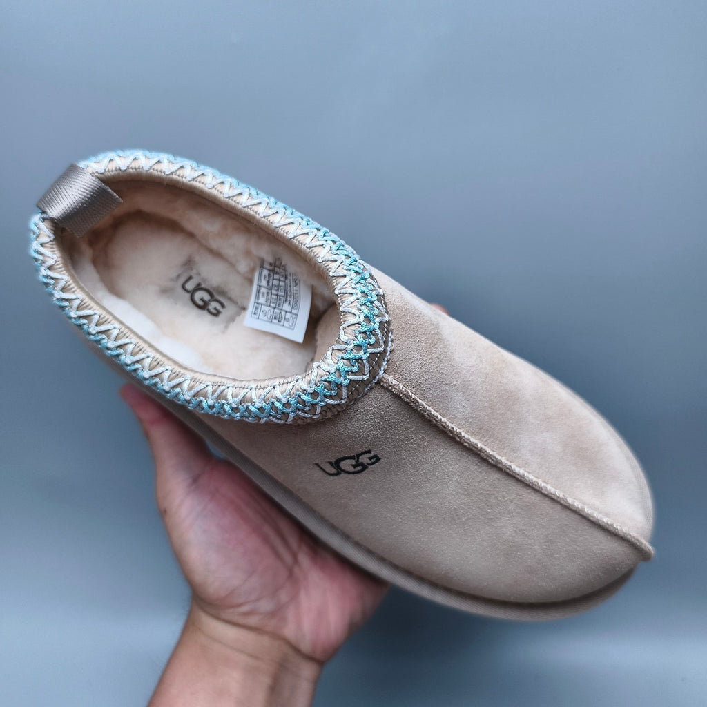 2553 Ethnic-Inspired Chunky Sole Casual Shoes – Beige (Style 2130, In Stock)