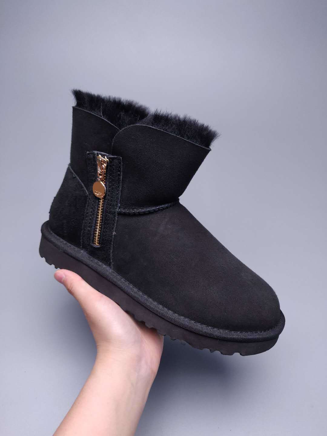 2481 Side Zip Ankle Boots – Black (In Stock)