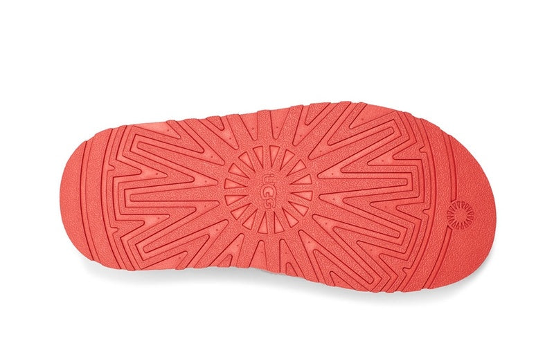 2258 Disco Fuzz Sandals – Coral Red (In Stock)