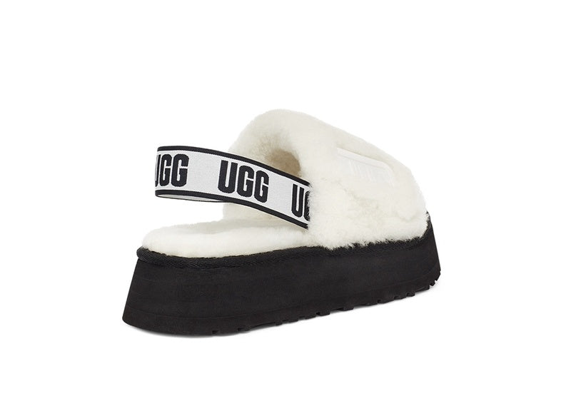 2258 Disco Fuzz Sandals – White (In Stock)