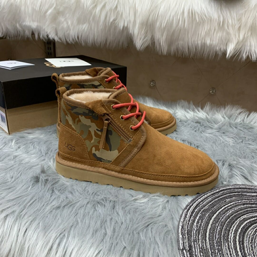 4193 Men’s Colorblock Camo Sneakers – Chestnut (In Stock)