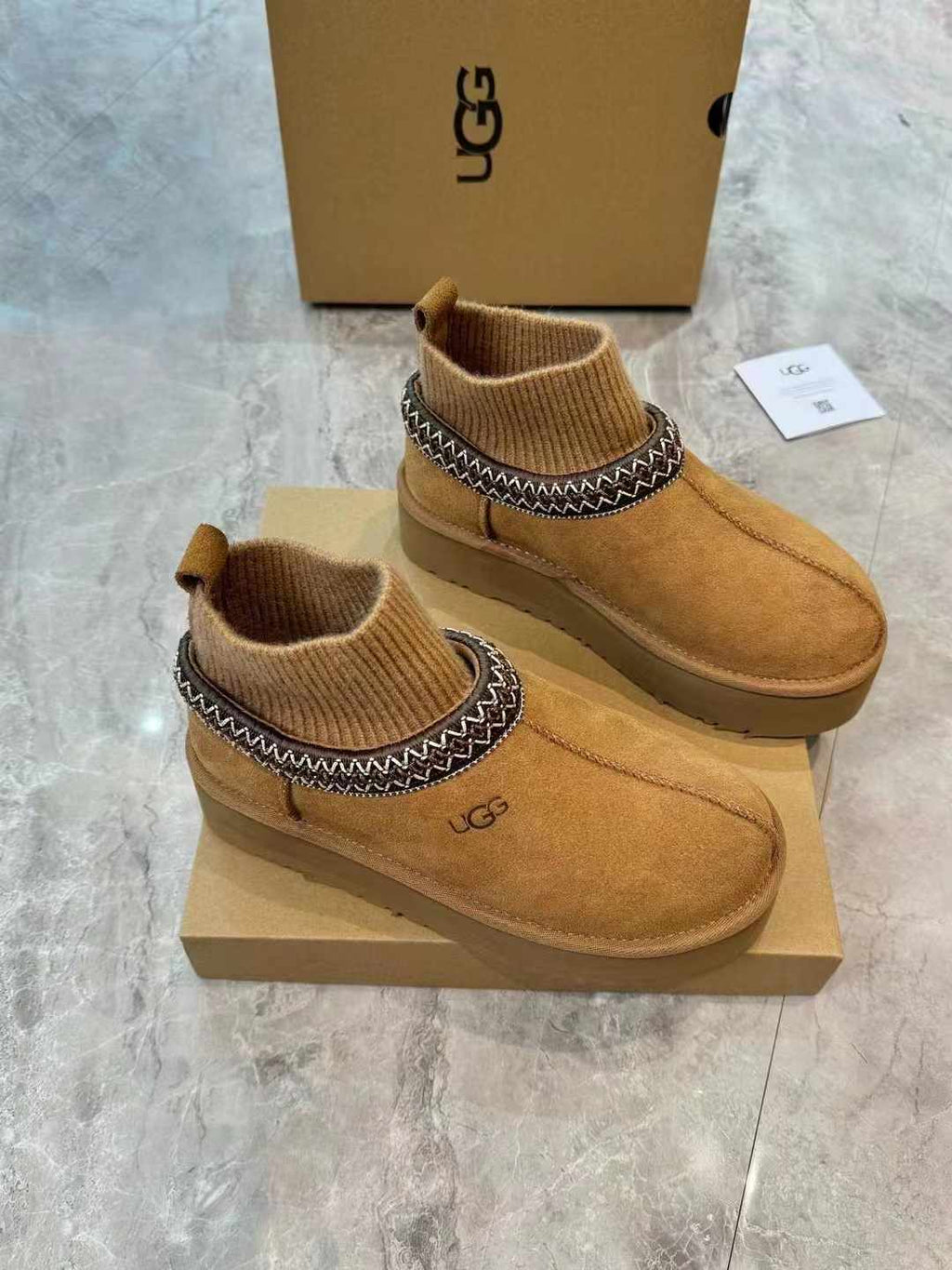 2024 New Ethnic-Inspired Snow Boots – Wool Sock Cuff Edition (Style 1125956)