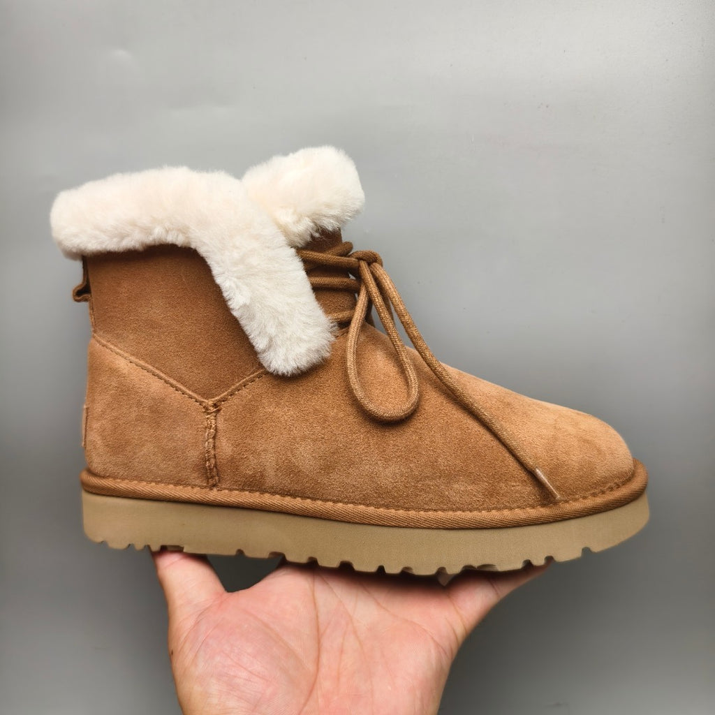 4576 Mid-Top Lace-Up Casual Sneakers – Chestnut (In Stock)